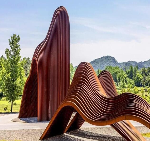马山锈钢板造型