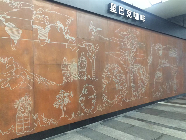 马山耐候钢幕墙