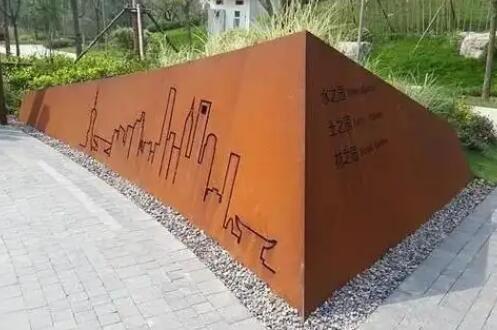马山耐候钢挡土墙